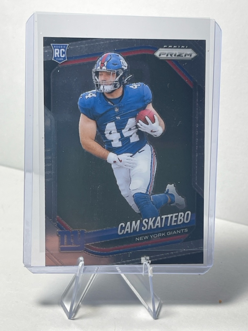 Panini Prizm Cam Skattebo Rookie Card - Blue & White